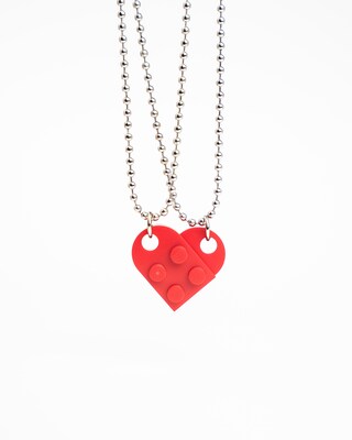 Brick Heart Necklace Set - image1